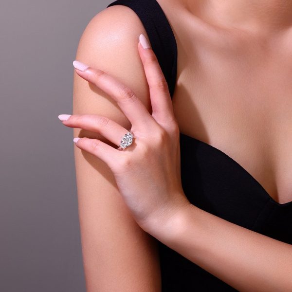 1 Carat Moissanite Diamond Engagement Rings - Cristiera - Image 3