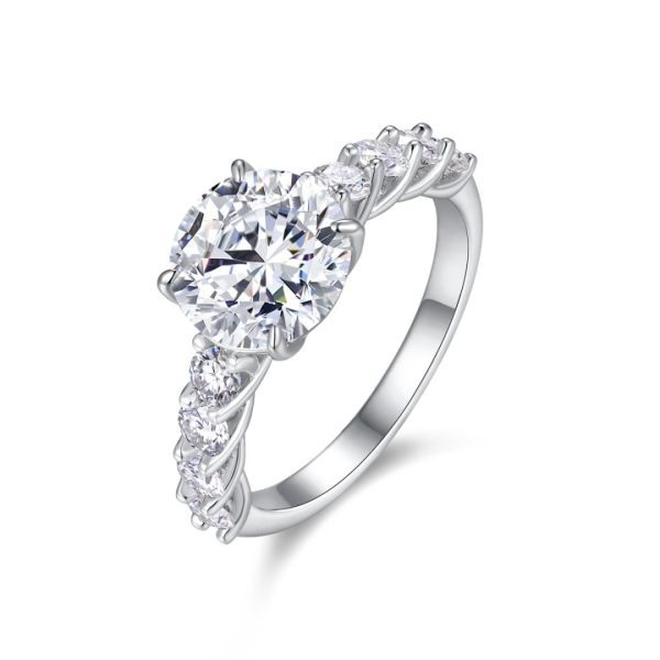 Best 925 Silver Moissanite Wedding Ring - Cristiera - Image 4
