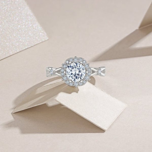 1 Carat Women Silver Moissanite Wedding Ring - Cristiera - Image 5