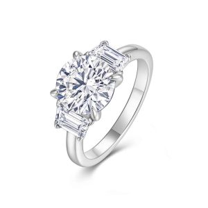 1 Carat Moissanite Diamond Engagement Rings - Cristiera