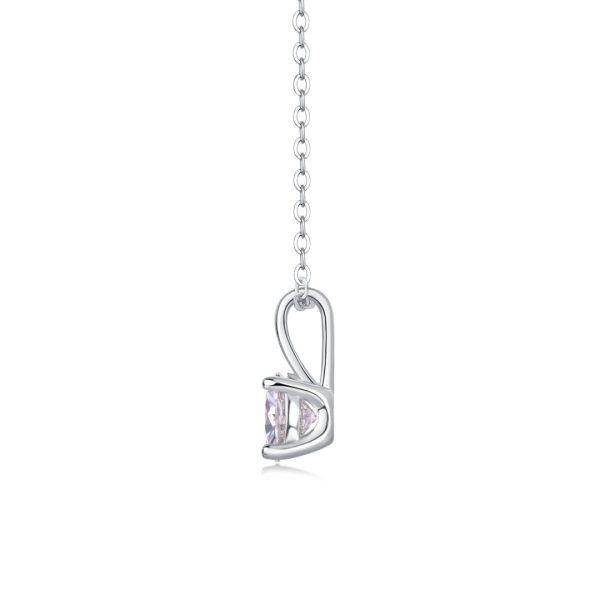 1 Ct Solitaire Moissanite Necklace For Women - Cristiera - Image 3