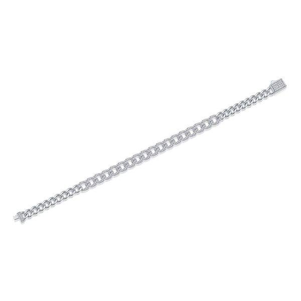 Moissanite Bracelet With Silver Chain - Cristiera - Image 3