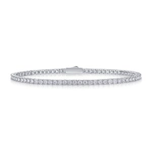 Unique Silver Moissanite Tennis Bracelets - Cristiera