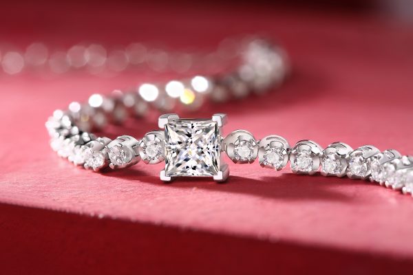Moissanite Silver Tennis Bracelet - Cristiera - Image 6