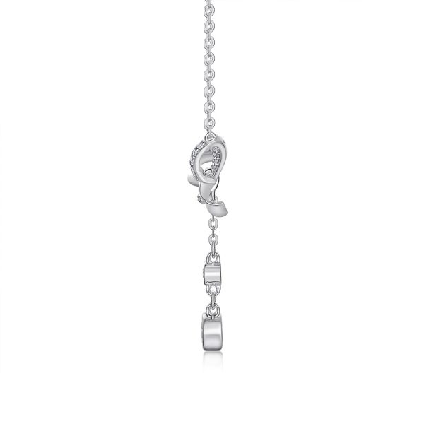 Women Moissanite Bow Tie Necklace - Cristiera - Image 4