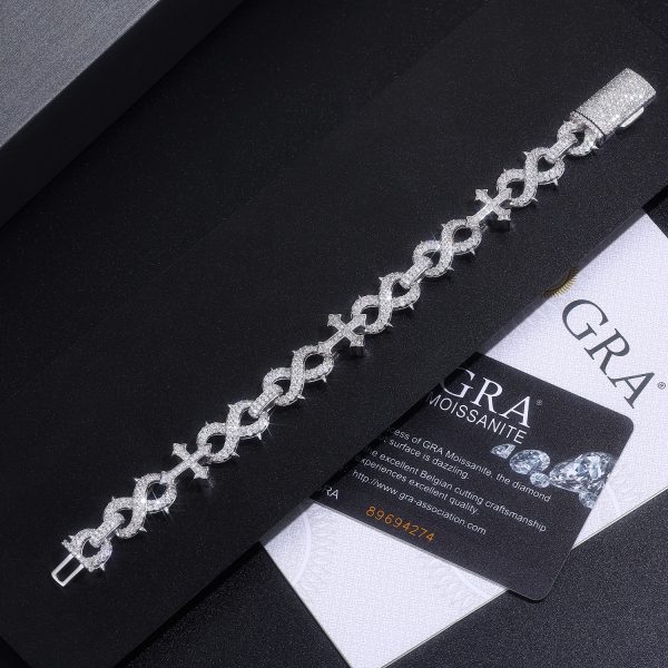 925 Silver Moissanite Bracelet For Women - Cristiera - Image 5