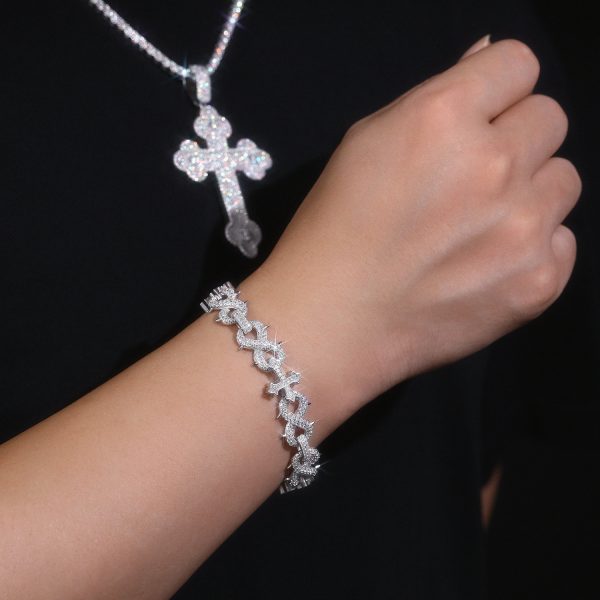 925 Silver Moissanite Bracelet For Women - Cristiera - Image 2