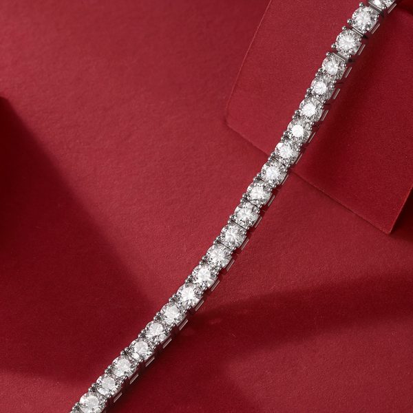 Square Tennis Bracelet Moissanite - Cristiera - Image 4
