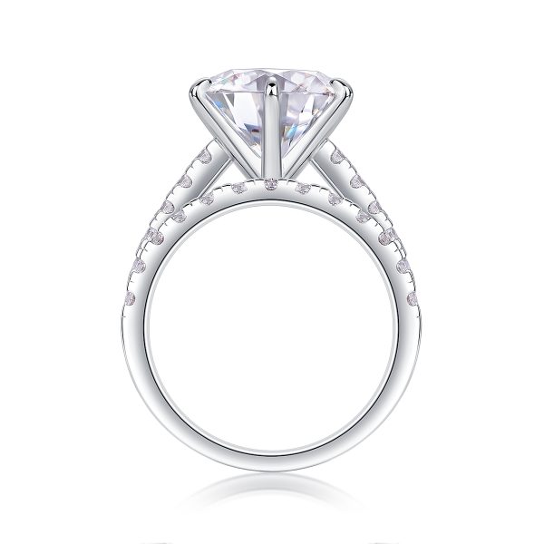 925 Sterling Silver Luxury 5ct Moissanite Ring - Cristiera - Image 4