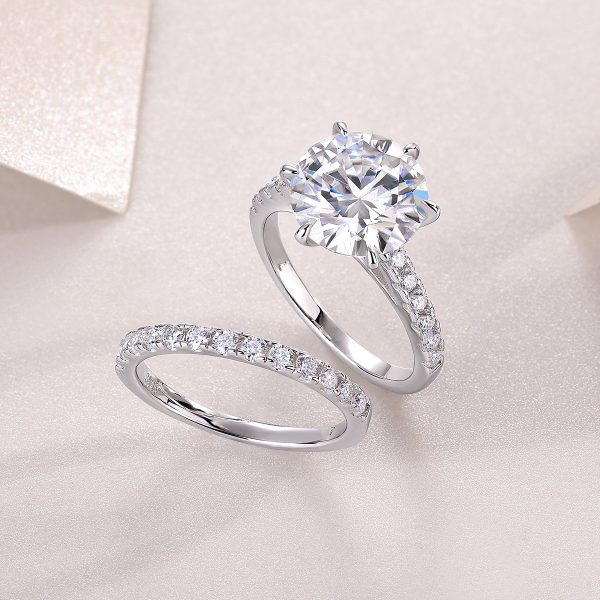 925 Sterling Silver Luxury 5ct Moissanite Ring - Cristiera - Image 5