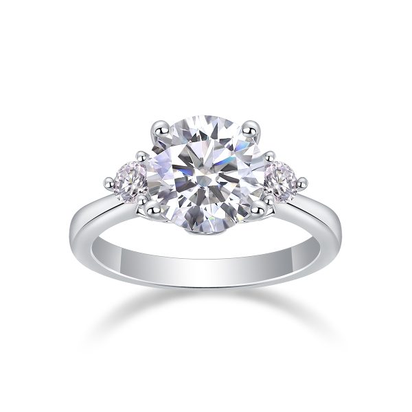 2Ct Silver Moissanite Engagement Ring - Cristiera - Image 6