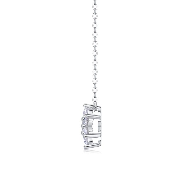 Quality Moissanite Snowflake Necklace Pendant - Cristiera - Image 4