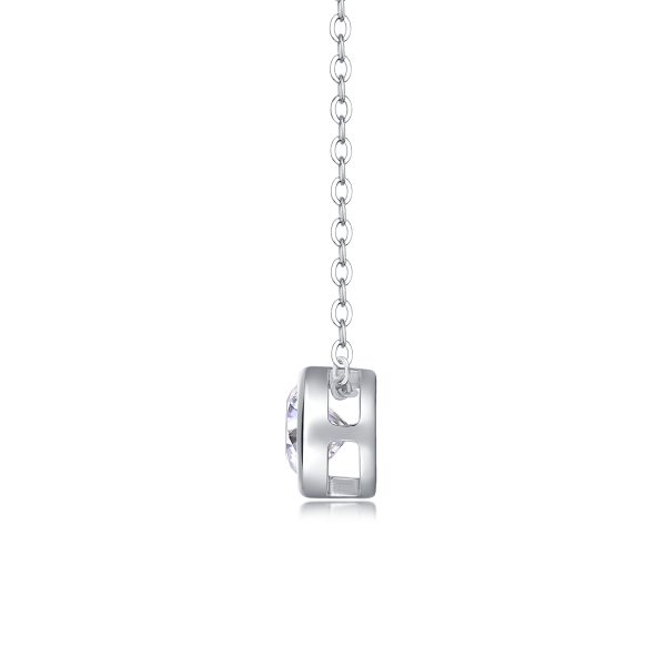 Simple Style Moissanite Stone Necklace - Cristiera - Image 4