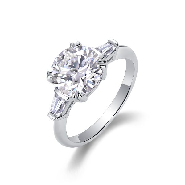3 Ct Moissanite Engagement Ring - Cristiera - Image 2