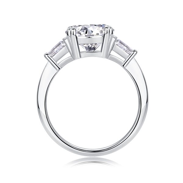 3 Ct Moissanite Engagement Ring - Cristiera - Image 3