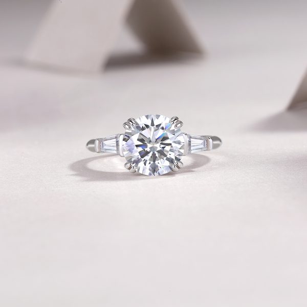 3 Ct Moissanite Engagement Ring - Cristiera - Image 6