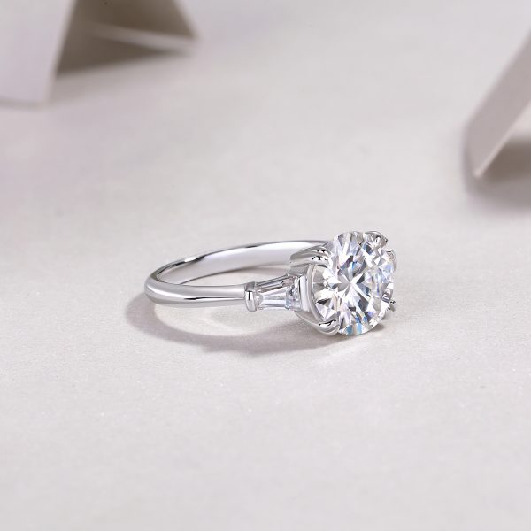 3 Ct Moissanite Engagement Ring - Cristiera - Image 7