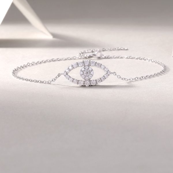 Lucky Eye Charm Moissanite Bracelet For Women - Cristiera - Image 5