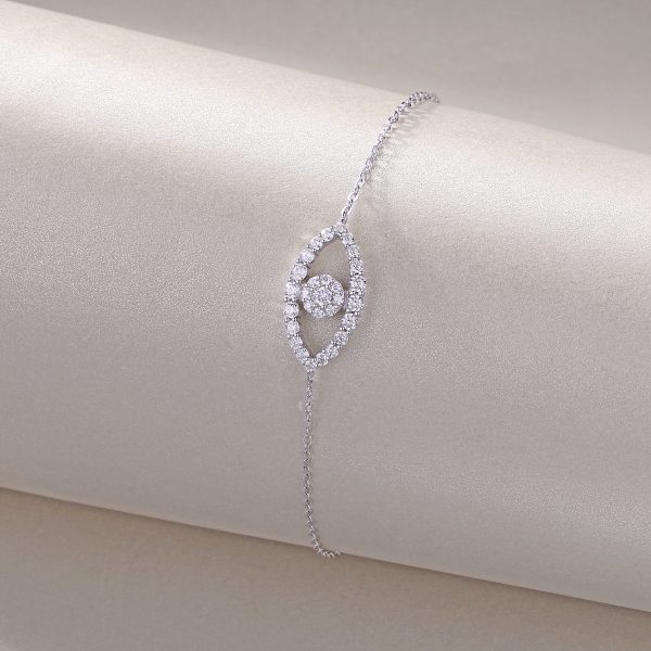Lucky Eye Charm Moissanite Bracelet For Women - Cristiera - Image 6
