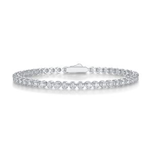 Moissanite Diamond Silver Tennis Bracelet - Cristiera
