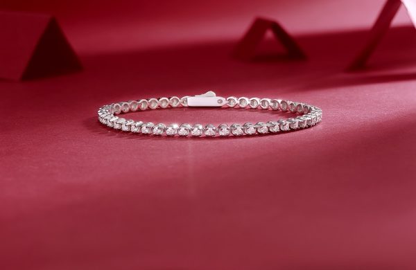 Moissanite Diamond Silver Tennis Bracelet - Cristiera - Image 7