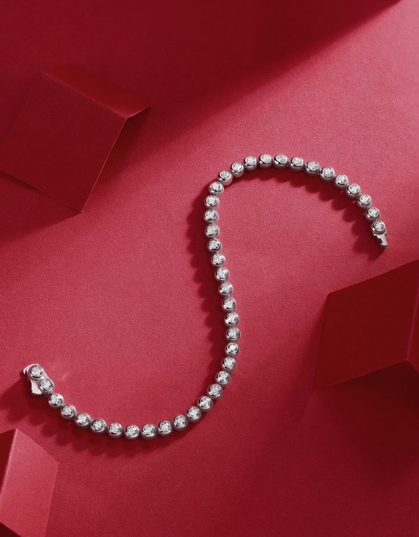 Moissanite Tennis Bracelet Sterling Silver - Cristiera - Image 5