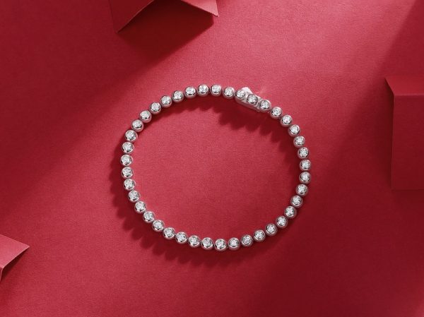 Moissanite Tennis Bracelet Sterling Silver - Cristiera - Image 6