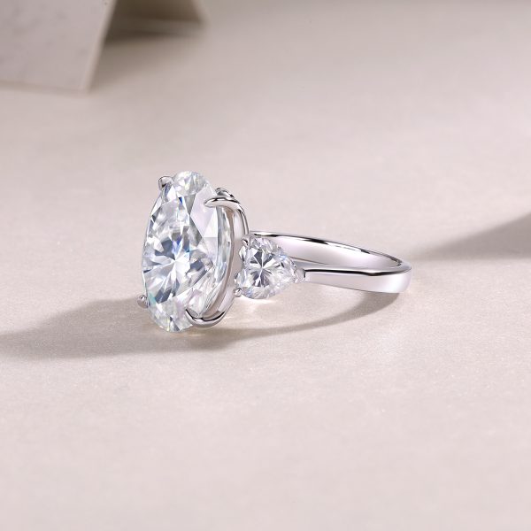925 Women Sterling Silver Moissanite Ring - Cristiera - Image 7