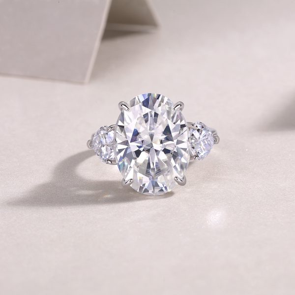 925 Women Sterling Silver Moissanite Ring - Cristiera - Image 8