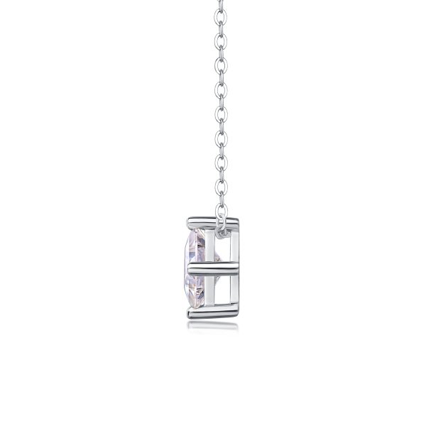 Square Moissanite Necklace For Women - Cristiera - Image 5