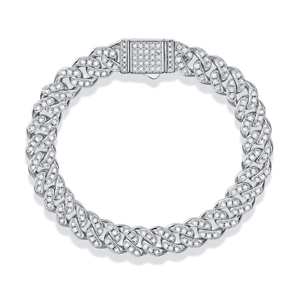 Moissanite Silver Chains And Bracelets - Cristiera