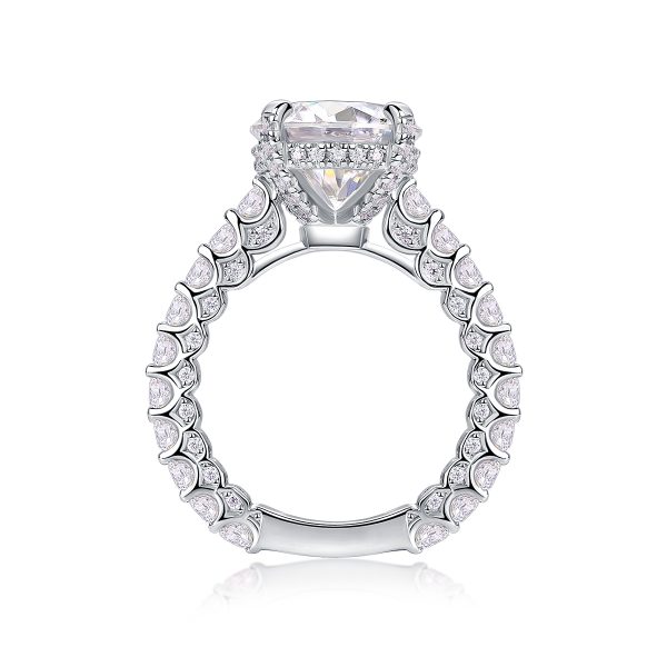 5Ct Moissanite Engagement Rings Sterling Silver - Cristiera - Image 6