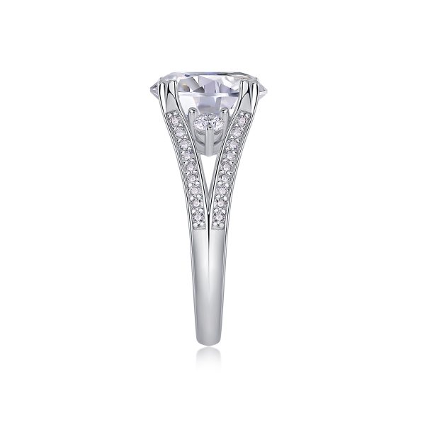 5Ct 925 Silver Moissanite Engagement Rings For Women - Cristiera - Image 7
