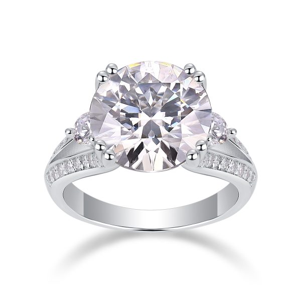 5Ct 925 Silver Moissanite Engagement Rings For Women - Cristiera - Image 2