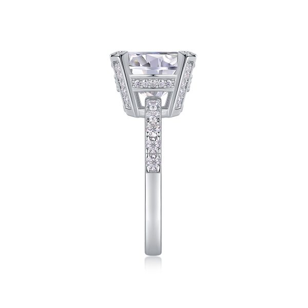 5 Carat Engagement Ring With Moissanite - Cristiera - Image 6