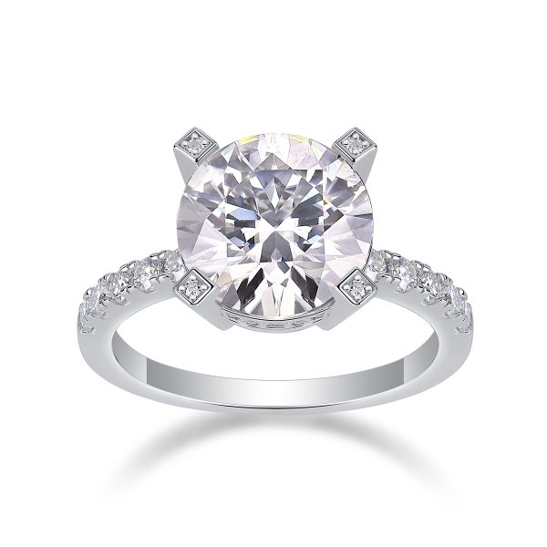 5 Carat Engagement Ring With Moissanite - Cristiera - Image 2