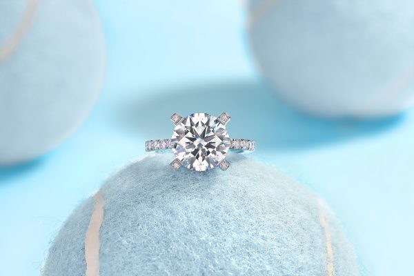 5 Carat Engagement Ring With Moissanite - Cristiera - Image 7