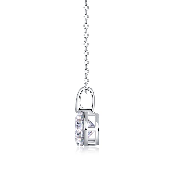 2 Ct Moissanite Solitaire Necklace - Cristiera - Image 5