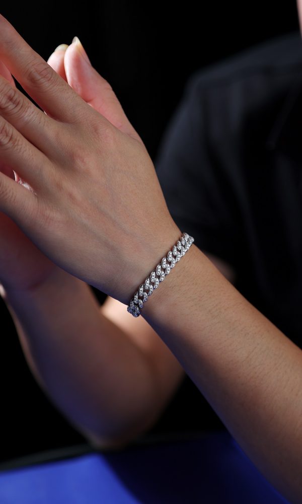 Moissanite Silver Chains And Bracelets - Cristiera - Image 2