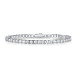 Square Tennis Bracelet Moissanite - Cristiera
