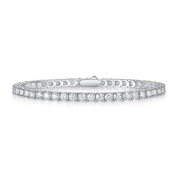 Square Tennis Bracelet Moissanite - Cristiera