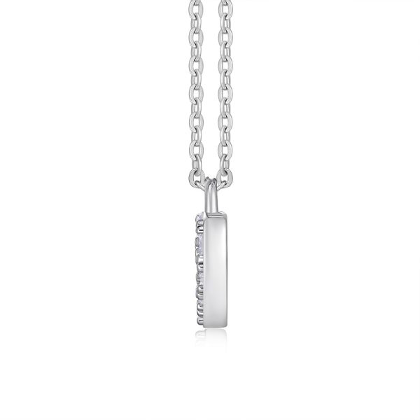 Moissanite Heart Shaped Necklace Pendant - Cristiera - Image 4